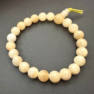 Honey Calcite Bracelet 6mm Natural Stones Handmade Stretch Beads Unisex
